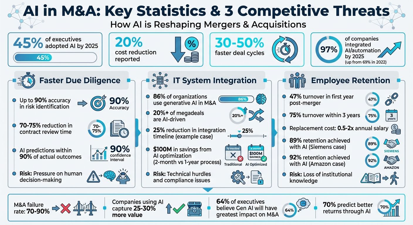 AI Impact on M&A: Key Statistics and Competitive Threats