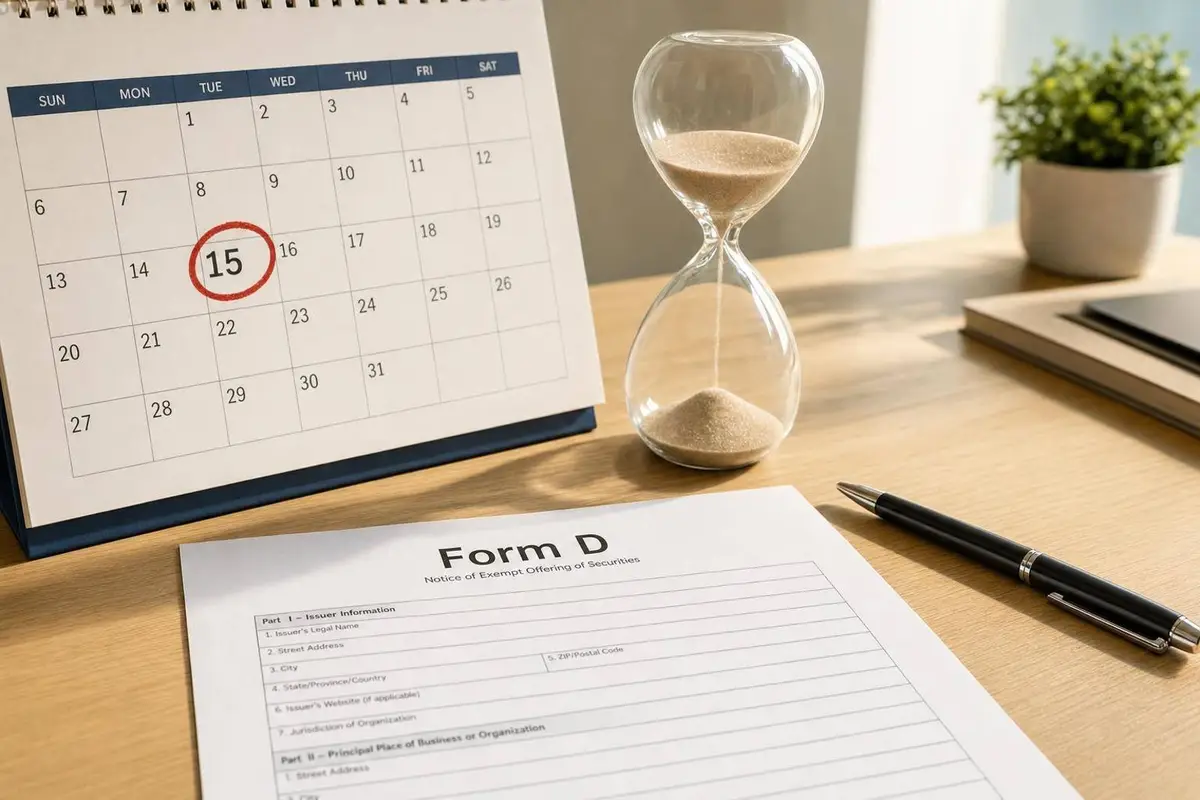 Form D Filing Deadlines for Search Funds