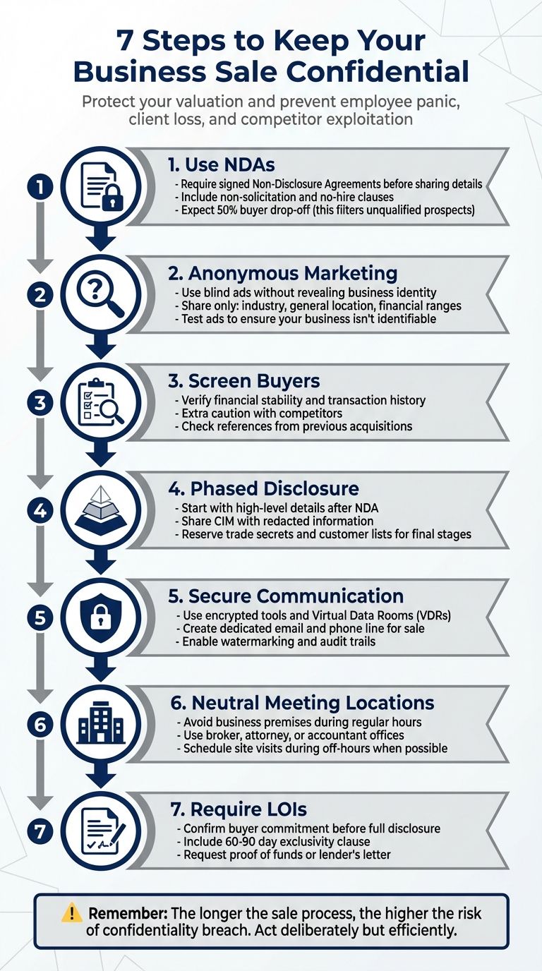 7-Step Process to Keep Your Business Sale Confidential