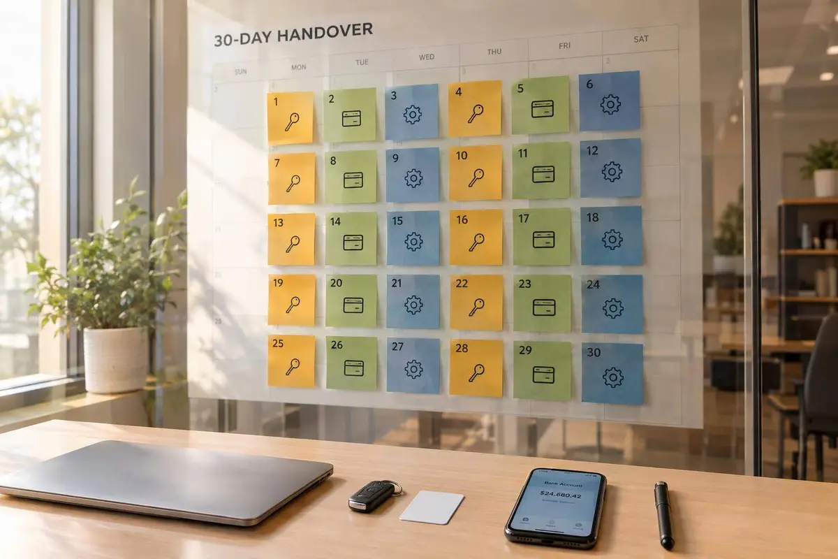 After You Buy a Business: 30-Day Handover Checklist