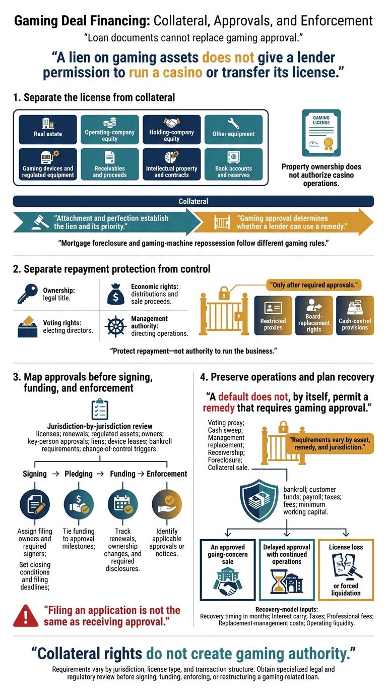 Gaming Deal Financing: Collateral, Approvals, and Enforcement