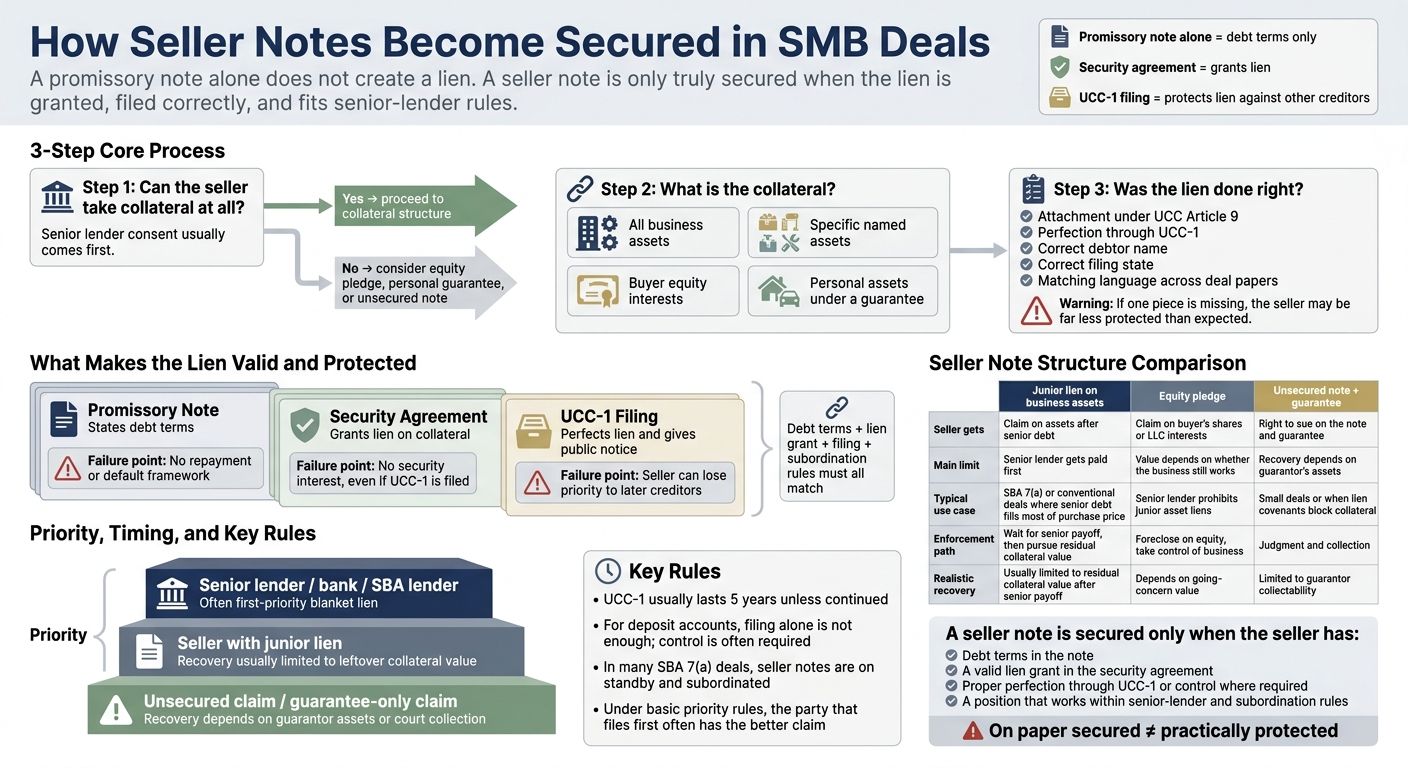 How Seller Notes Become Secured in SMB Deals