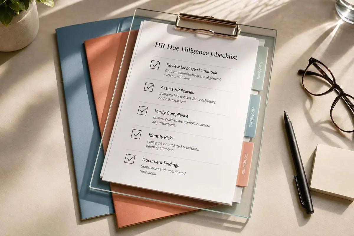 HR Due Diligence Q&A: Handbooks and Policies