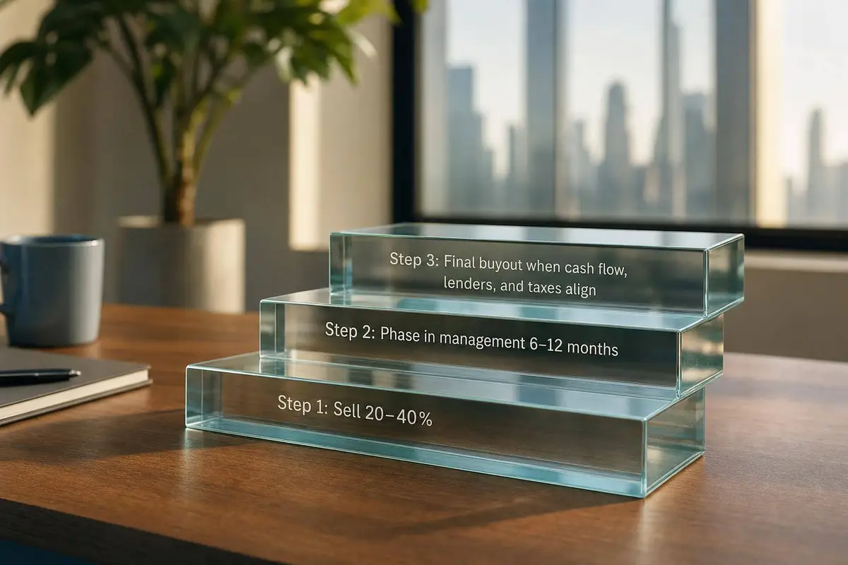 Phased Ownership Transfer: 3 Exit Plan Stages