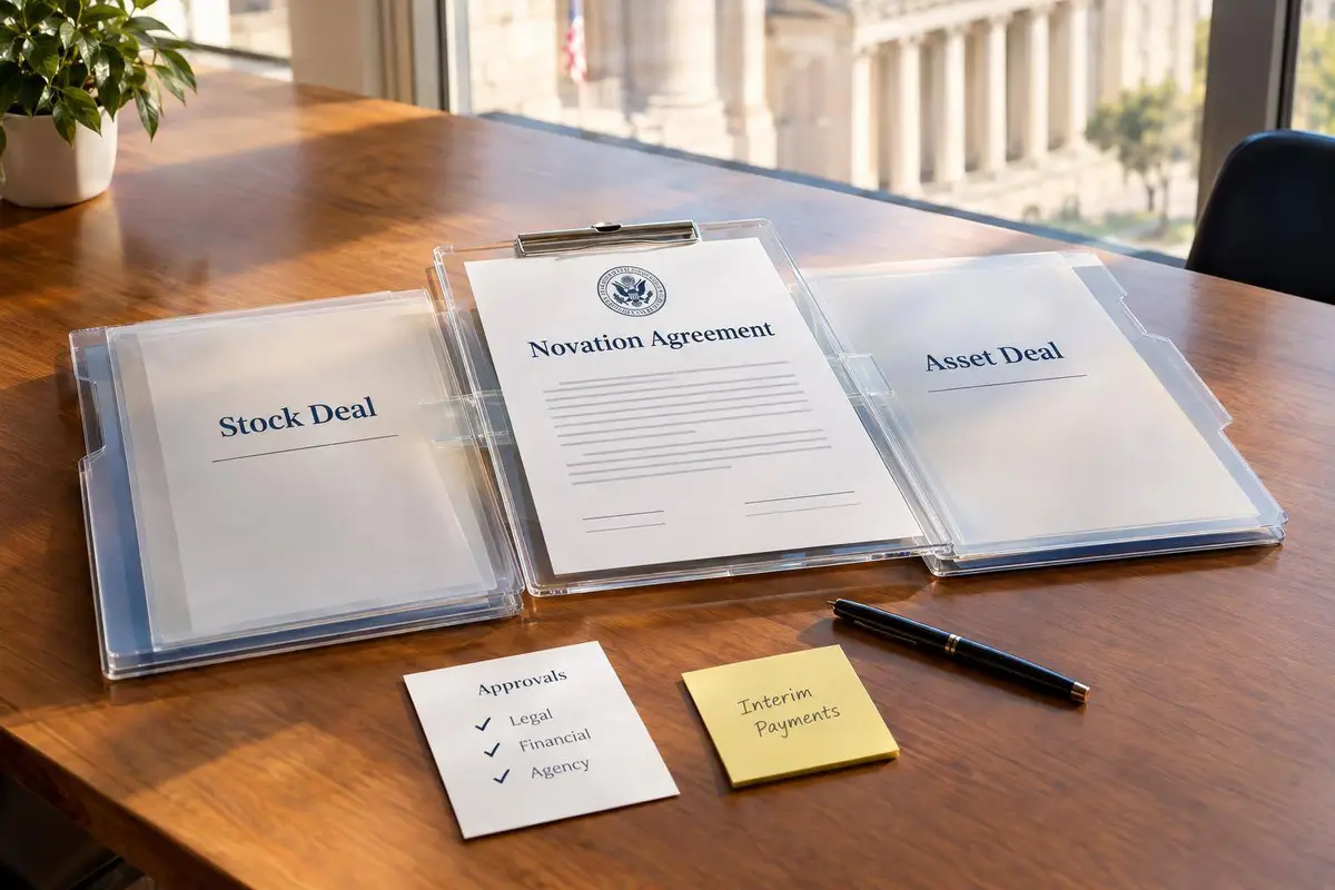 Stock vs. Asset Deals: Government Contract Novation