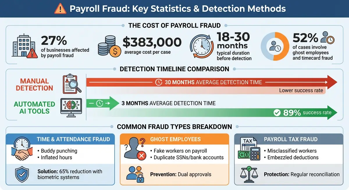 Fraud Timeline Graph Ultimate Guide to Payroll Fraud Detection | ClearlyAcquired